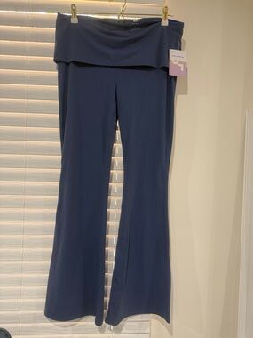 JoyLab Navy Fold-Over Waist Bootcut Pants